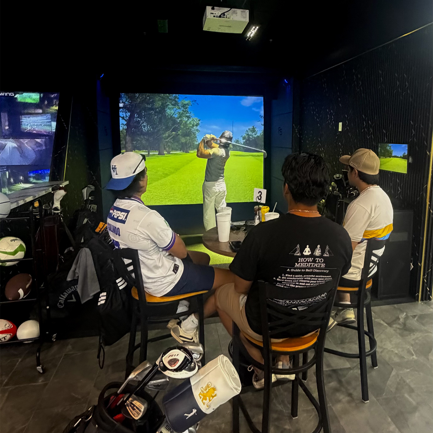 Game on golf and lounge