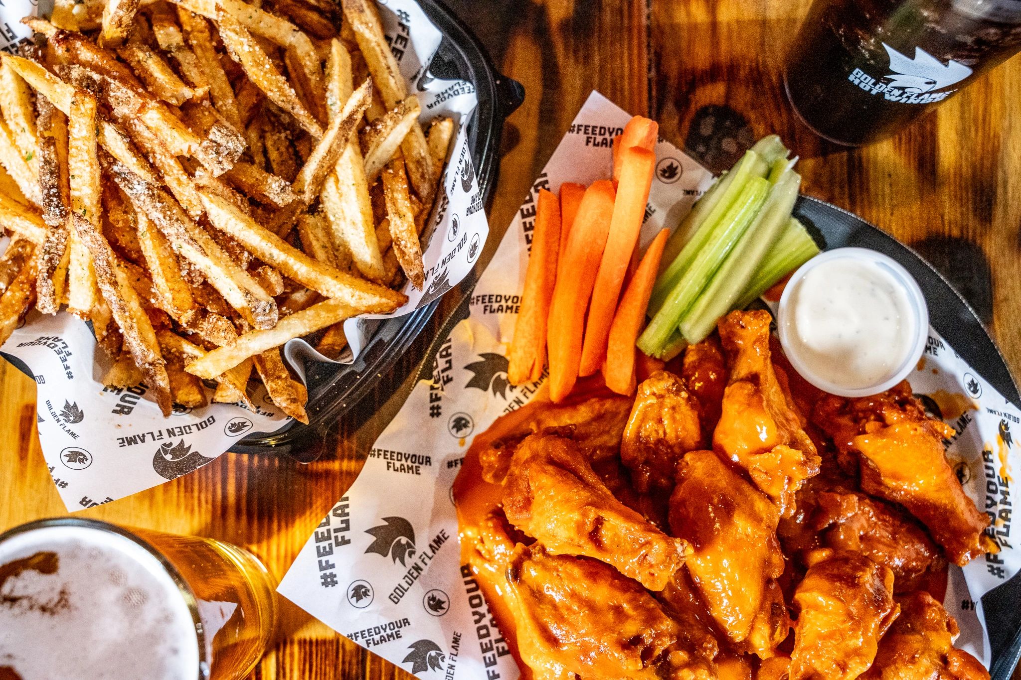 Golden Flame Hot Wings